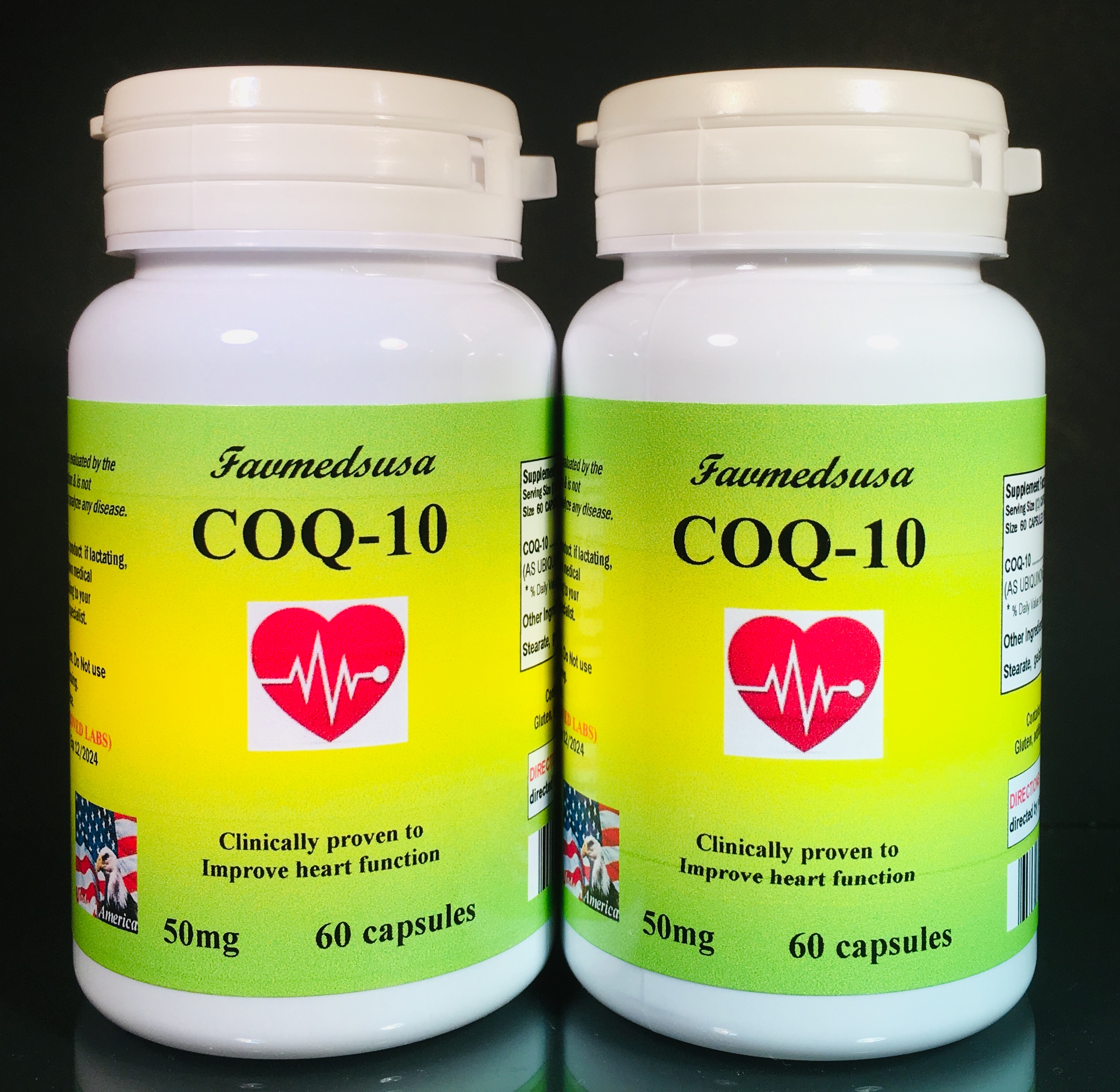 CoQ-10 coq10 CO Q10 co-enzyme 50mg, anti-oxidant - 60 Capsules ...