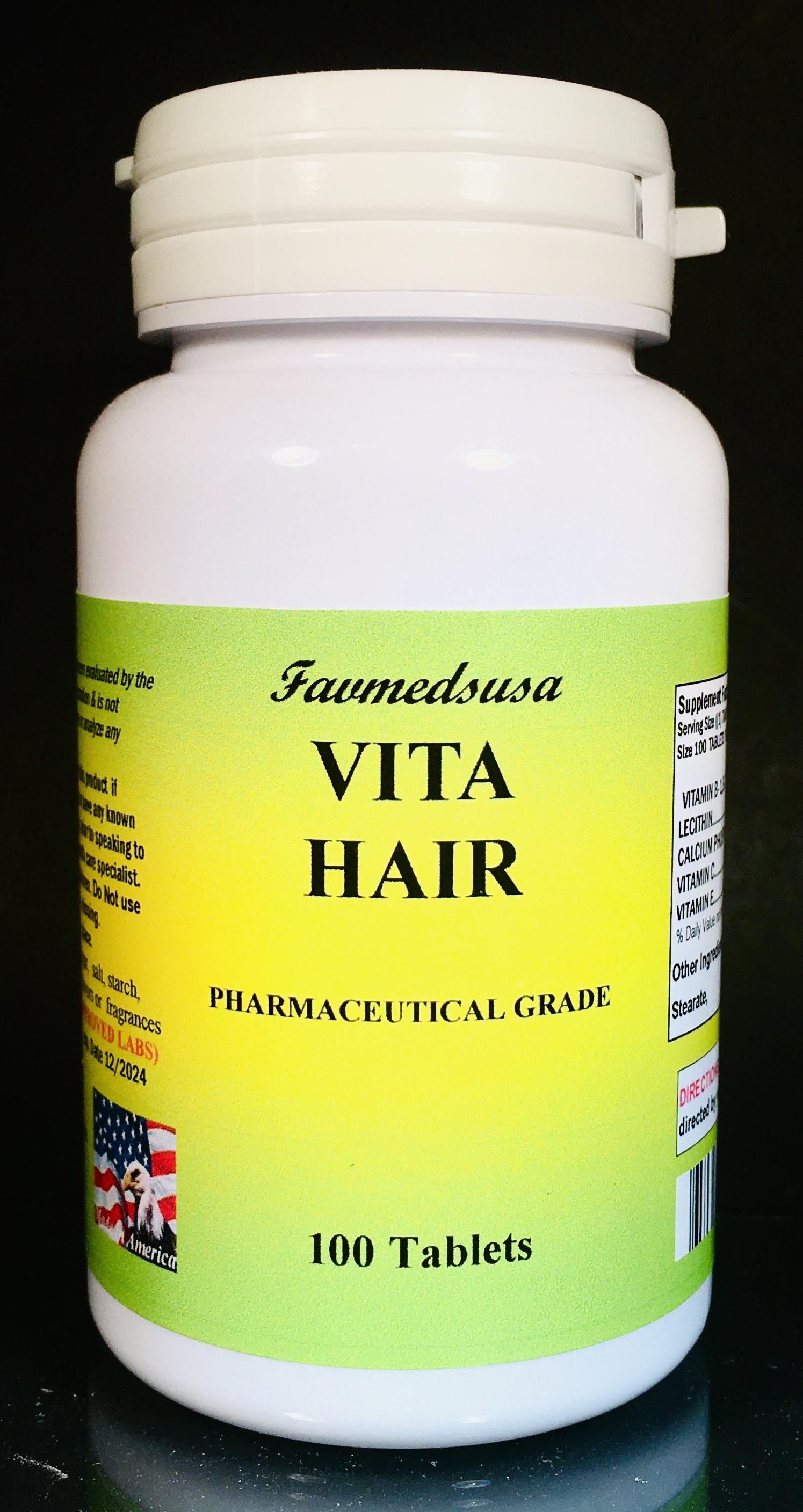 Vita Hair multivitamins, healthy hair growth, keratins - 100 tablets ...