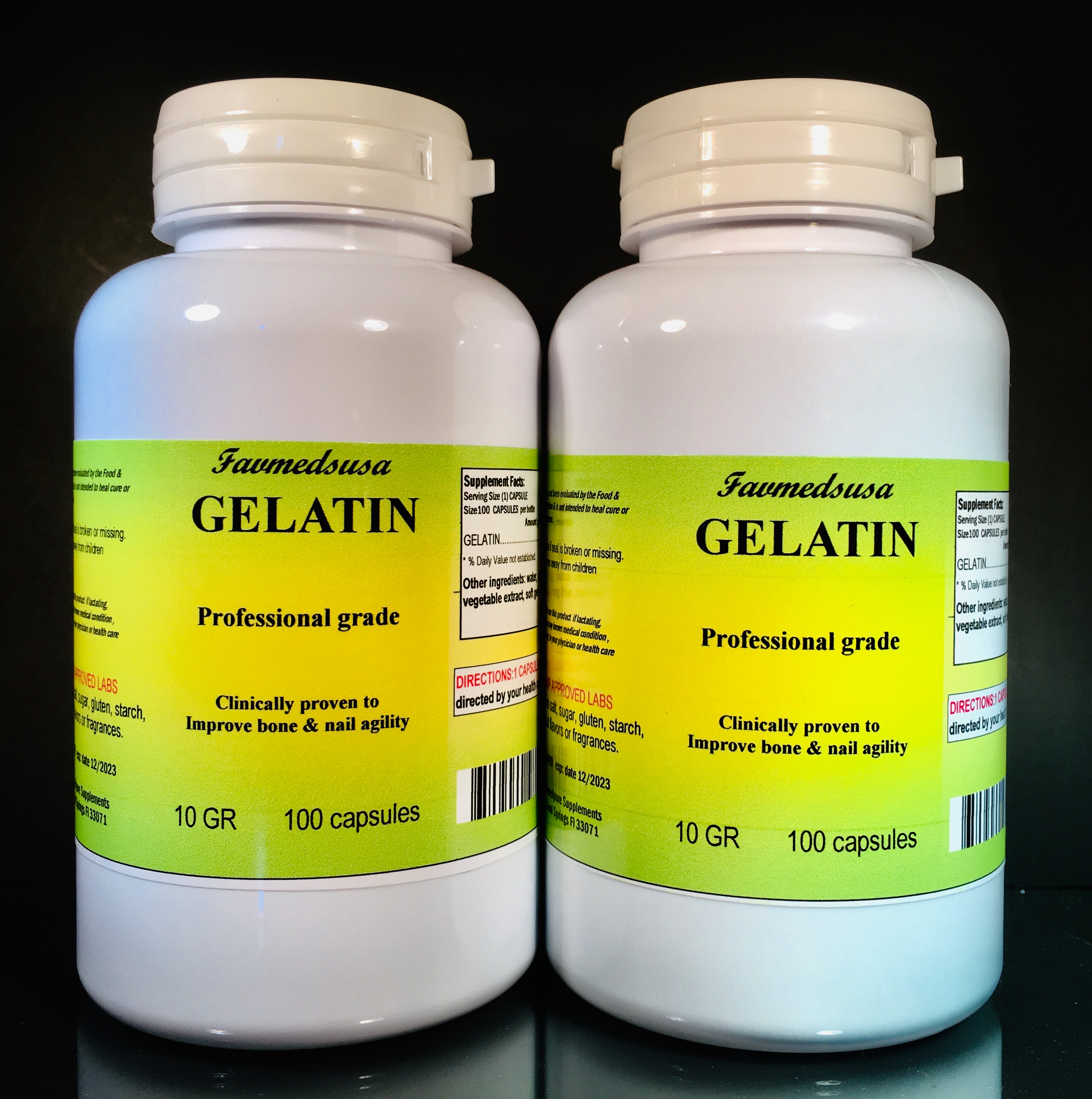 gelatin powder for skin